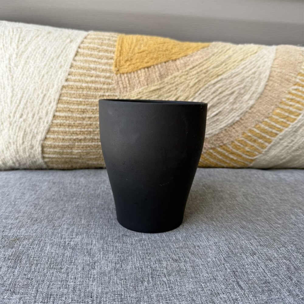 Vintage Soendgen Keramik SK Made In Germany Black Anthracite Planter Pot